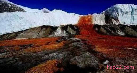 世界上最恐怖的瀑布 南极血瀑布 