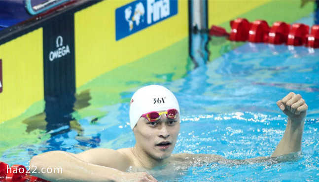 孙杨自由泳夺冠 以3分44秒07力压拉普赛斯 
